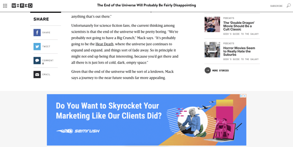 Display Ad SEMRush