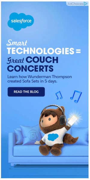 Retargeting ad from Salesforce