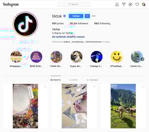 Social Media TikTok Instagram