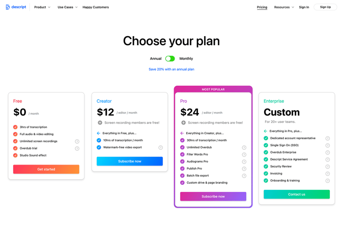 descript-monthly-annual-pricing